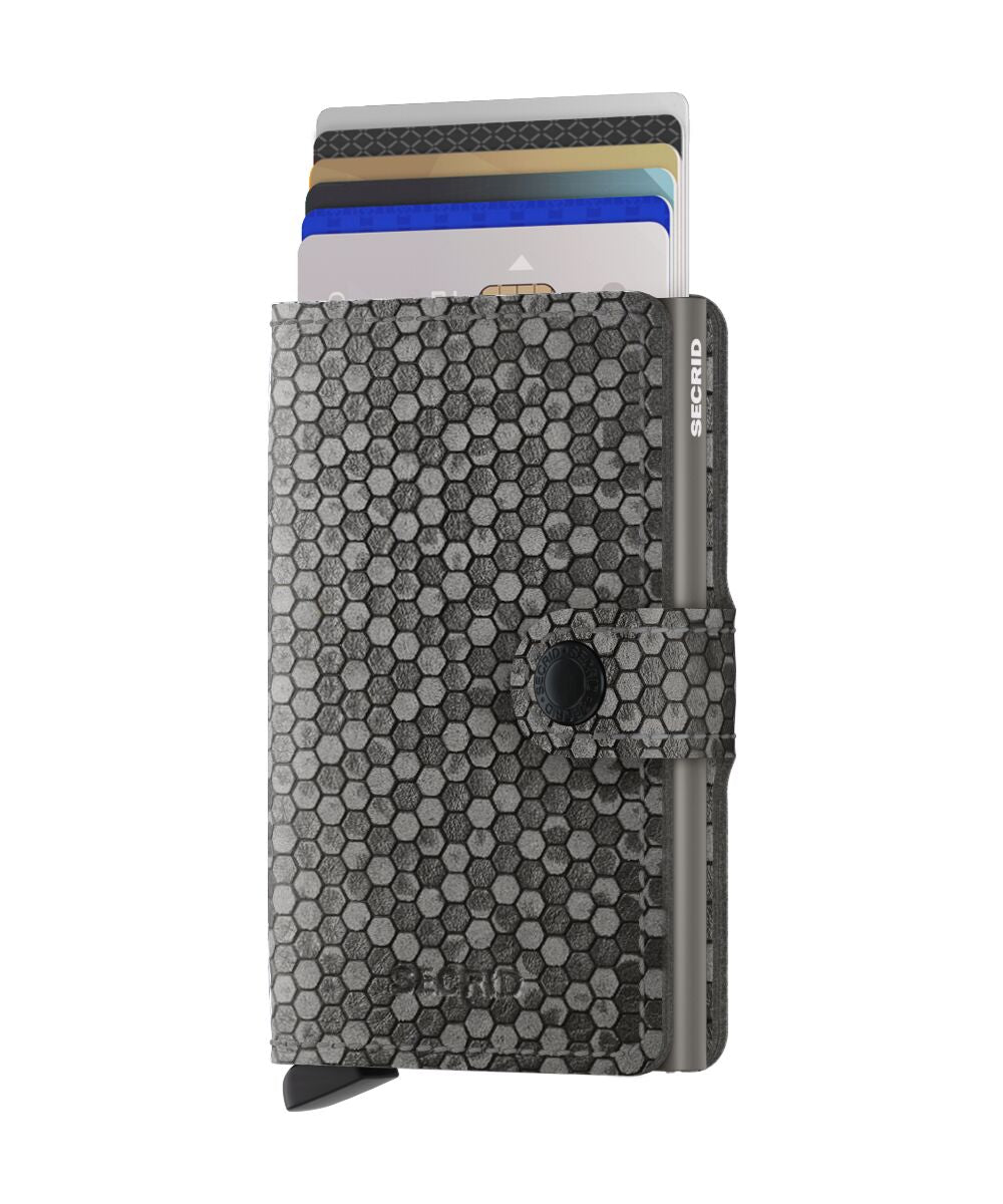 Secrid Miniwallet - Hexagon Grey