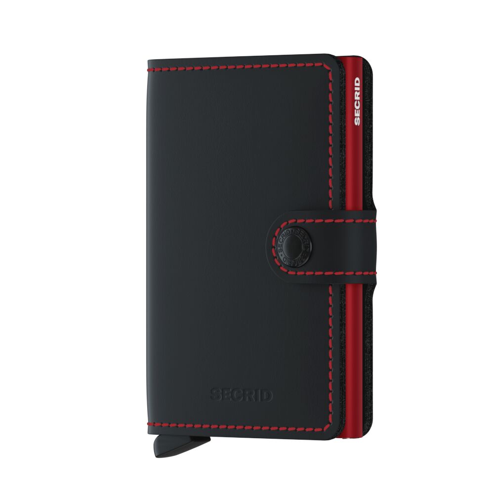 Secrid Miniwallet - Matte Black/Red