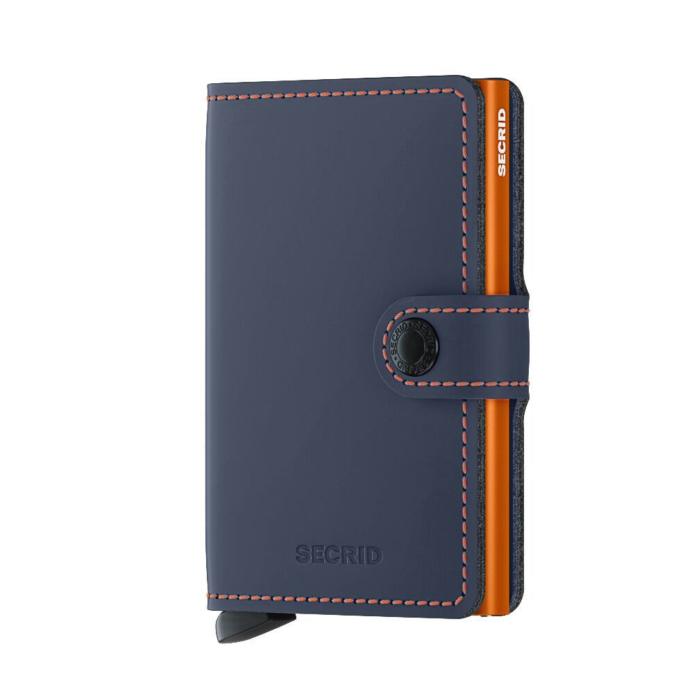 Secrid Miniwallet - Matte Nightblue/Orange