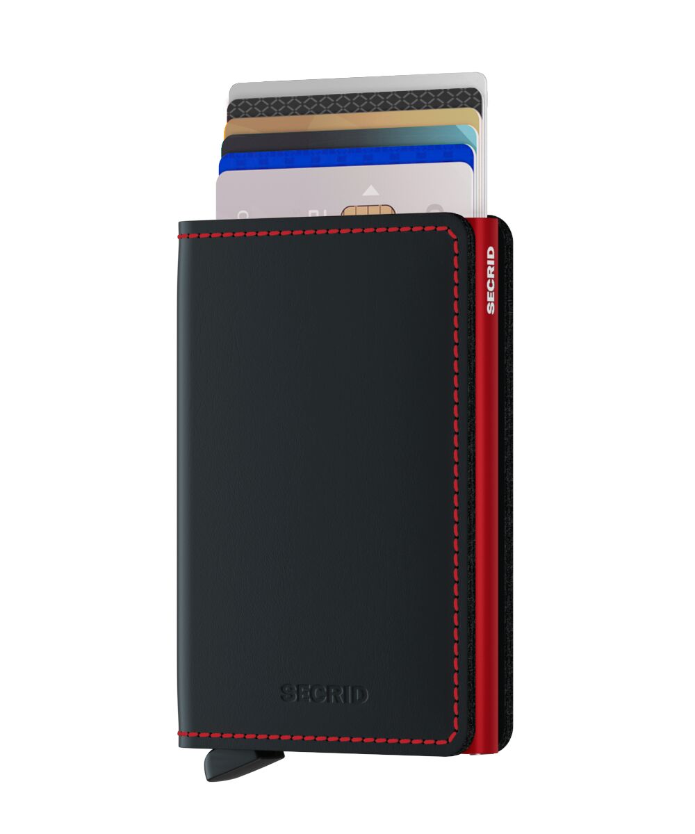 Secrid Slimwallet - Matte Black/Red