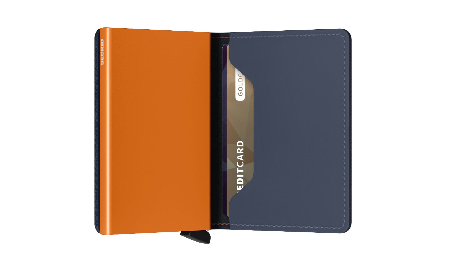 Secrid Slimwallet - Matte Nightblue/Orange