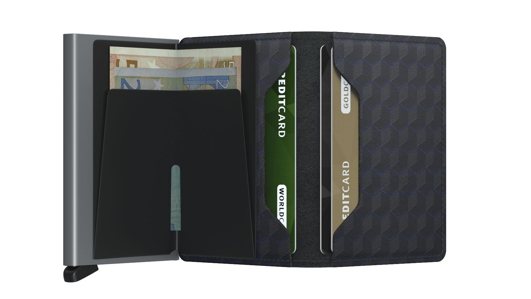 Secrid Slimwallet - Optical Black/Titanium