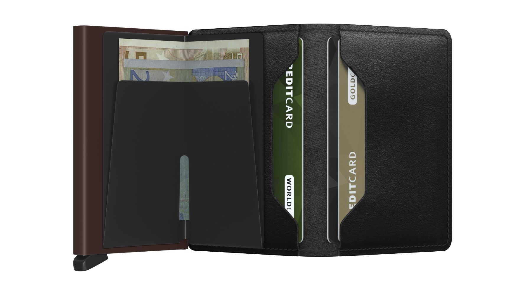 Secrid Slimwallet - Orginal Black/Brown