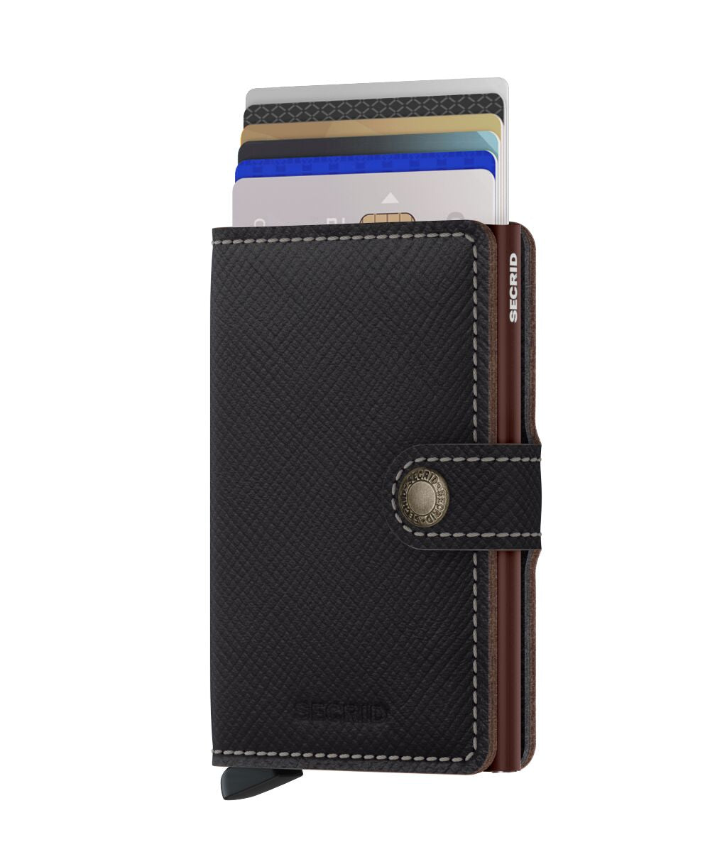 Secrid Miniwallet - Saffiano Brown