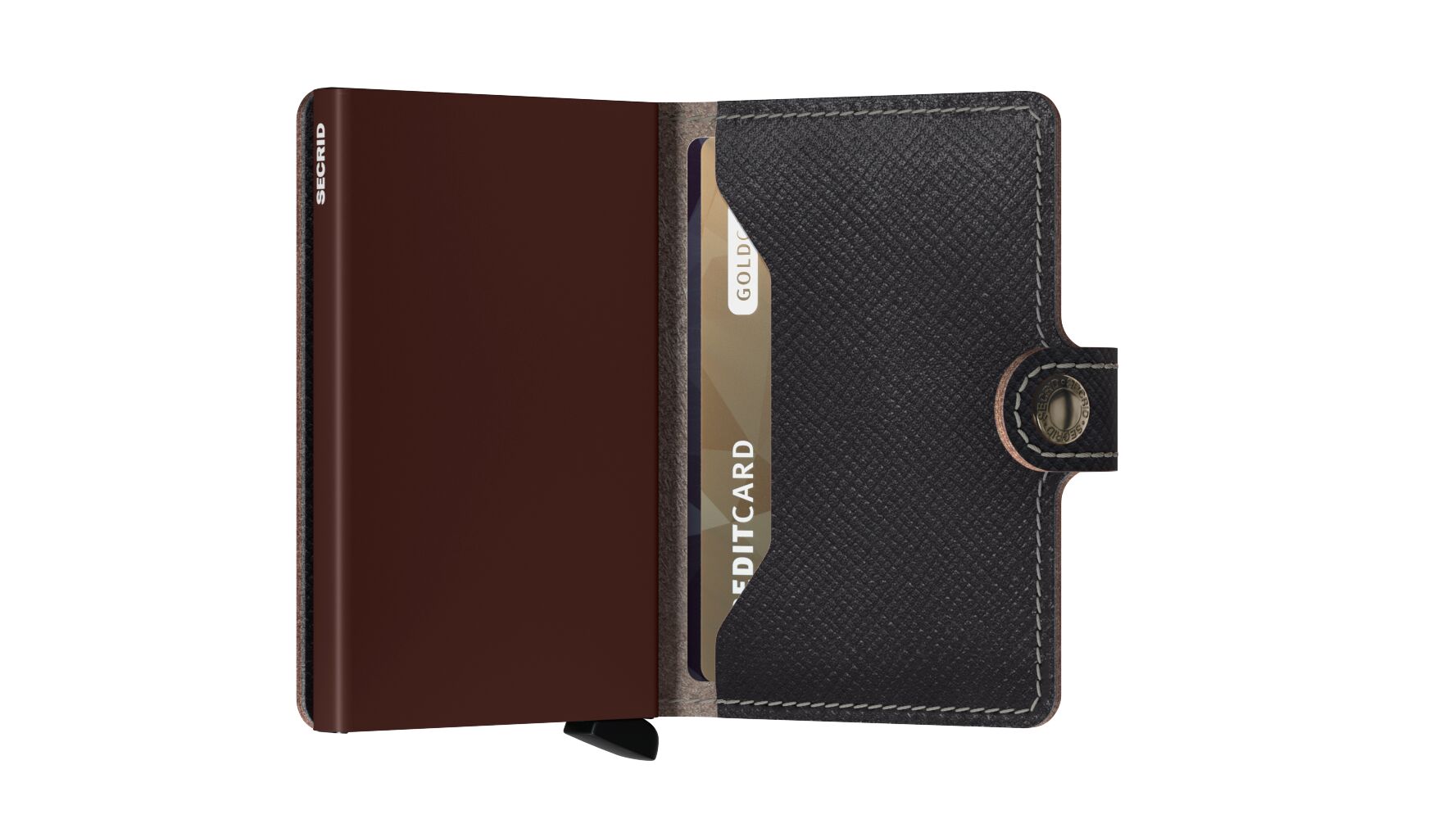 Secrid Miniwallet - Saffiano Brown