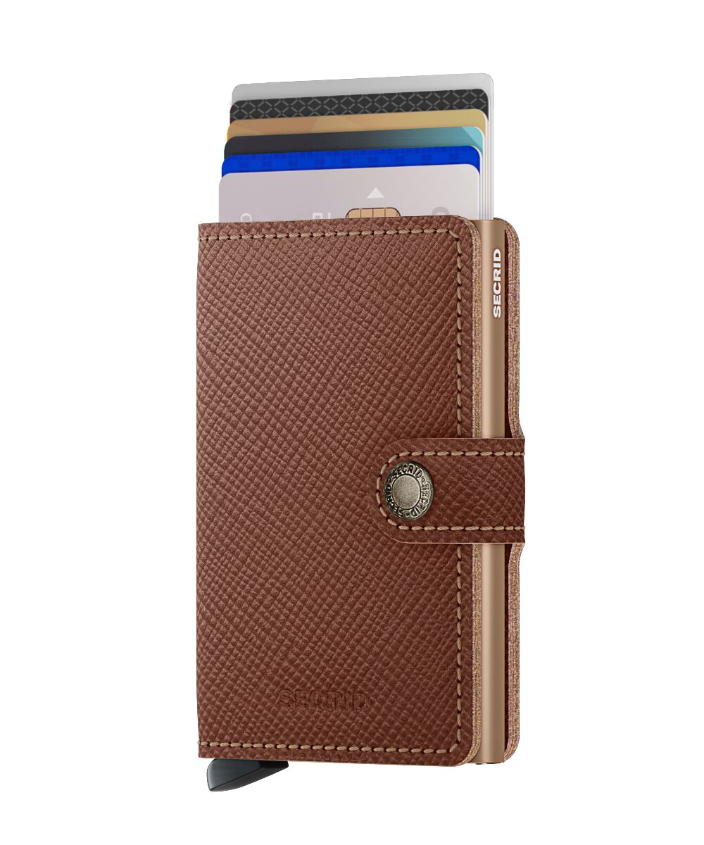 Secrid Miniwallet - Saffiano Caramel