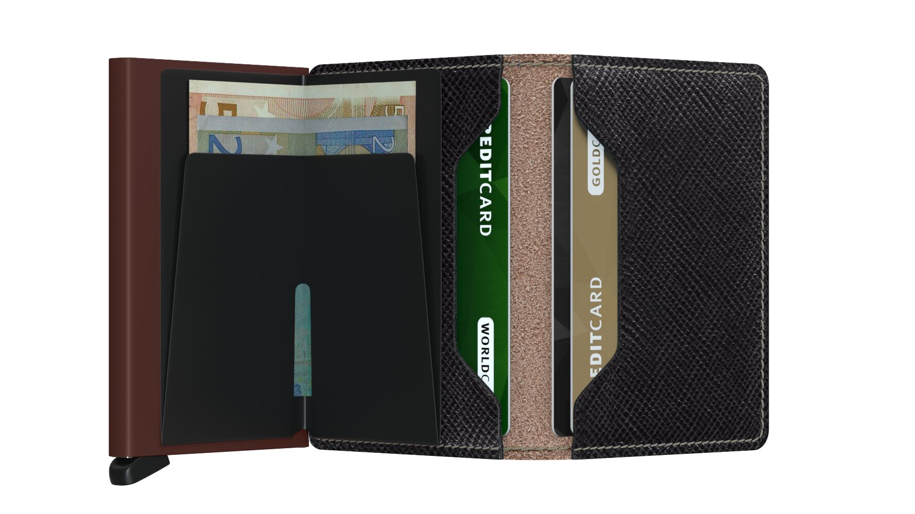 Secrid Slimwallet - Saffiano Brown