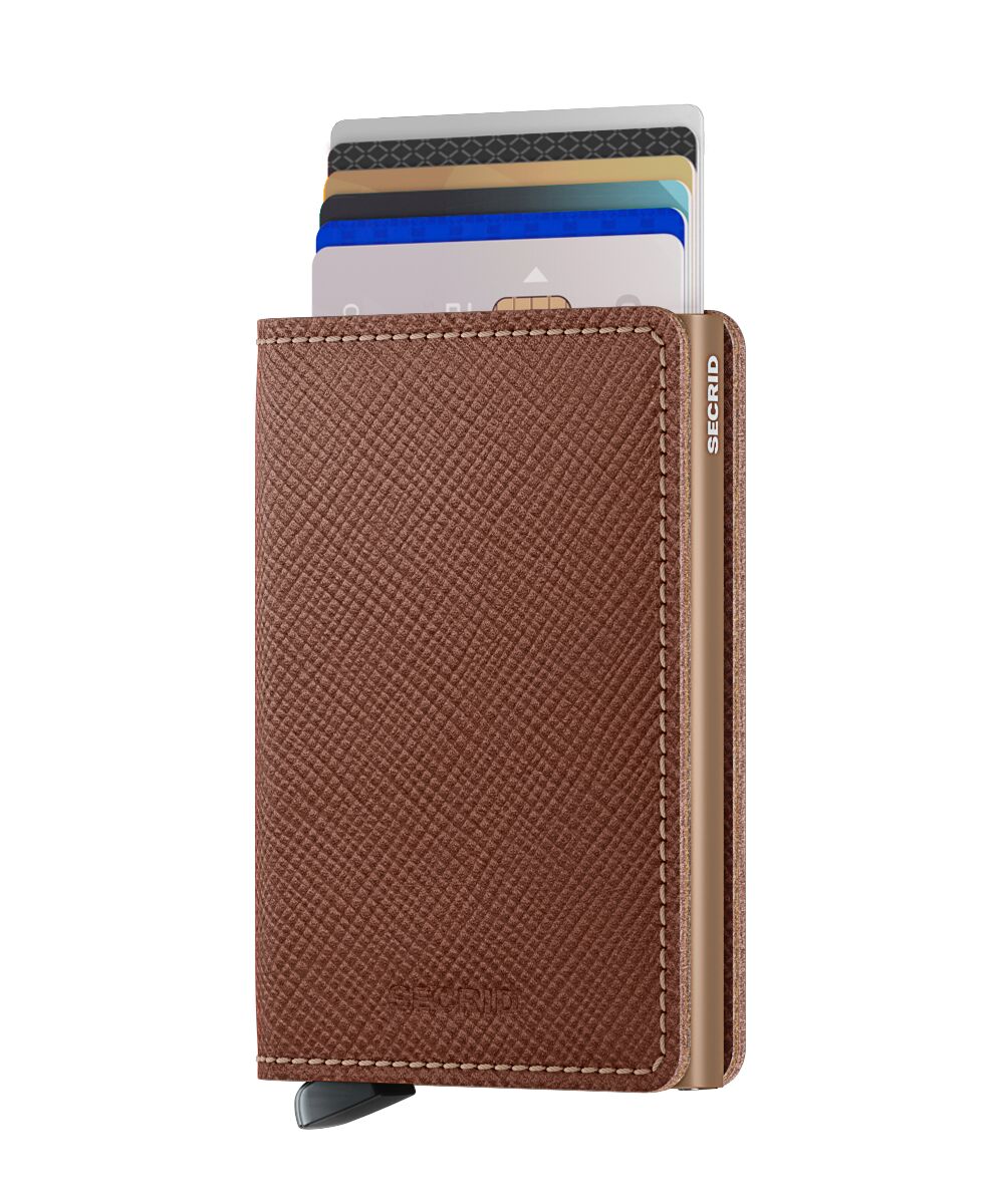 Secrid Slimwallet - Saffiano Caramel