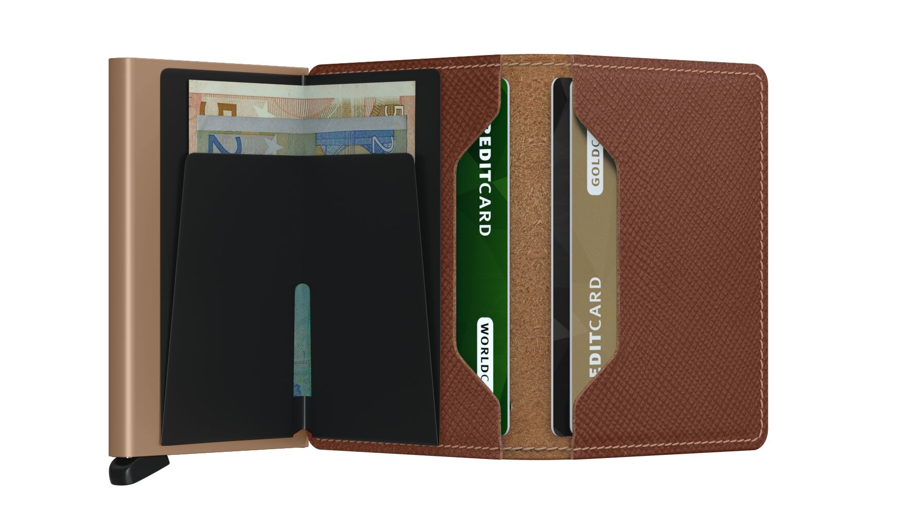 Secrid Slimwallet - Saffiano Caramel