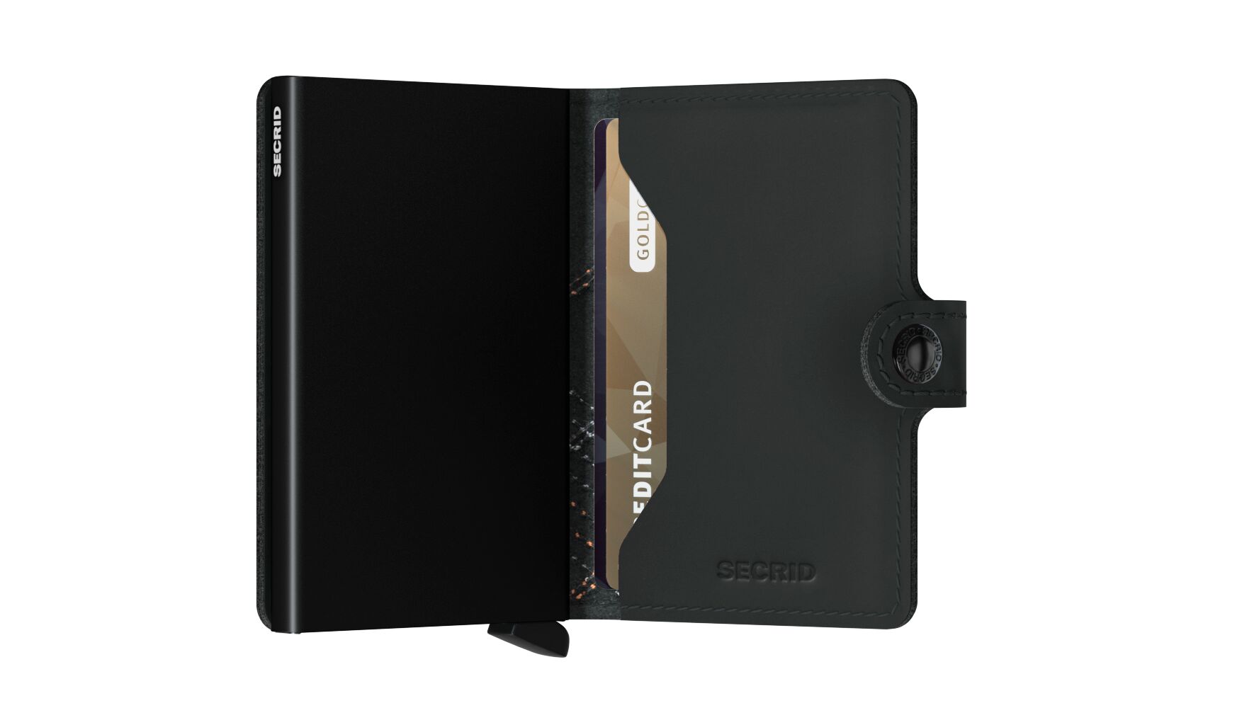 Secrid Miniwallet - Stitch Linea Black/Orange